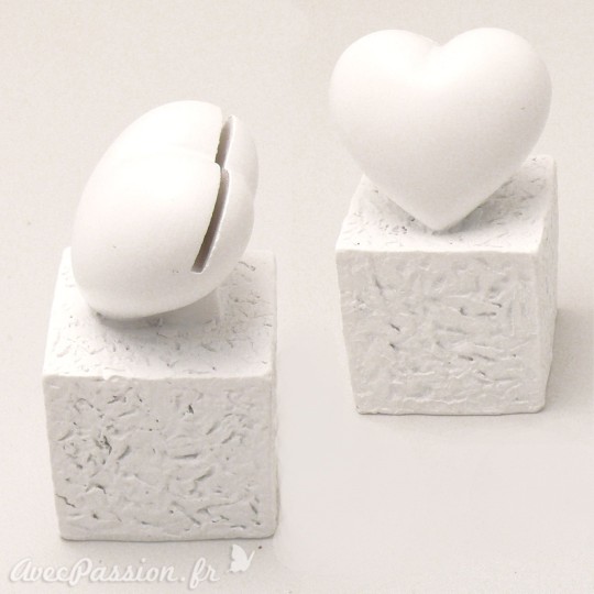 Décoration shabby chic coeur support de carte Décoration shabby chic coeur support de carte