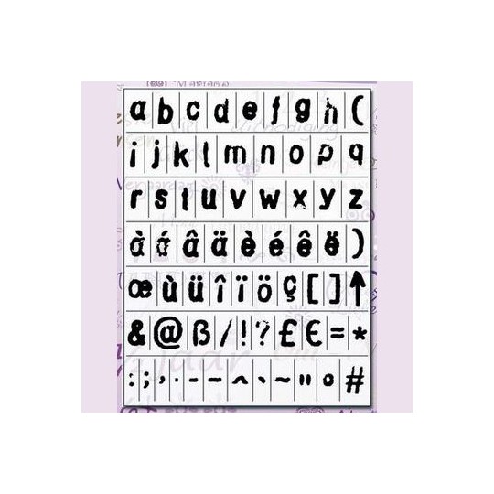 Tampons clear stamps alphabet gothique minuscules Tampons clear stamps alphabet gothique minuscules