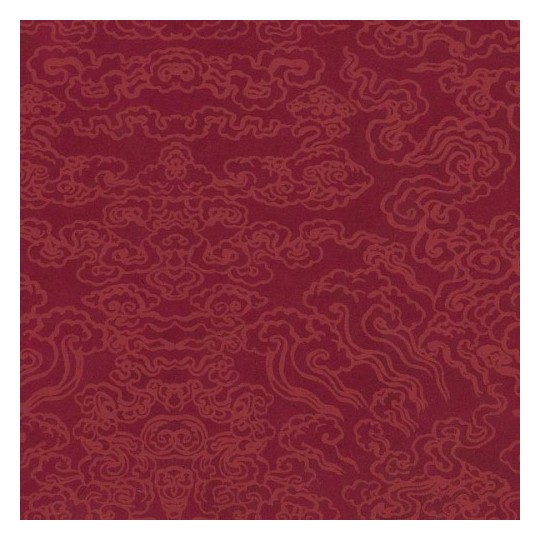 Papier népalais lokta lamaLi motifs tibet fuschia pivoine