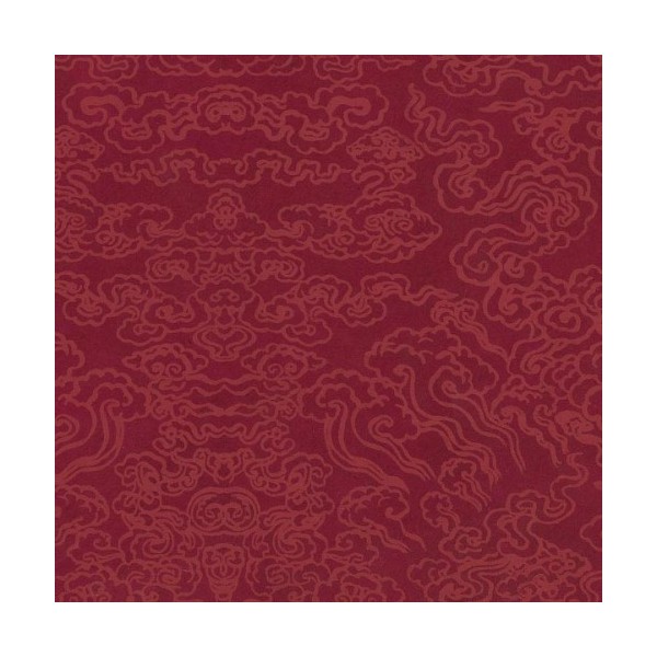 Papier népalais lokta lamaLi motifs tibet fuschia pivoine