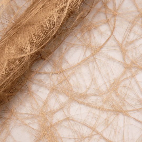 Tissu non tissé chemin de table soie fibre moderne or rouleau - Derniers exemplaires