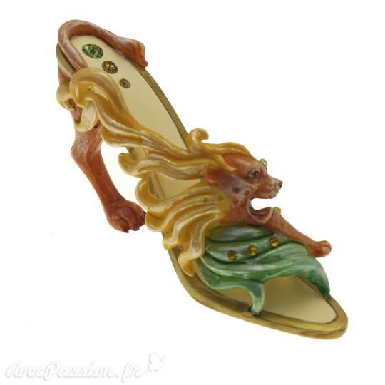 Chaussure miniature de collection horoscope lion Chaussure miniature de collection horoscope lion
