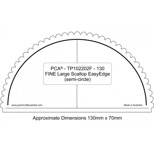 PCA Template FINE demi cercle extérieur EasyEdge coquille Grand