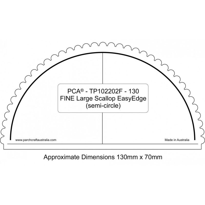 PCA Template FINE demi cercle extérieur EasyEdge coquille Grand