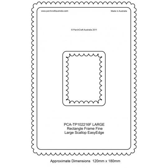 PCA Template FINE Rectangle milieu extérieur EasyEdge coquille large