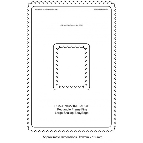 PCA Template FINE Rectangle milieu extérieur EasyEdge coquille large
