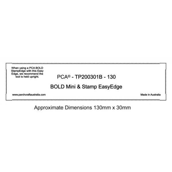 PCA Template BOLD 130mm MiniStamp EasyEdge