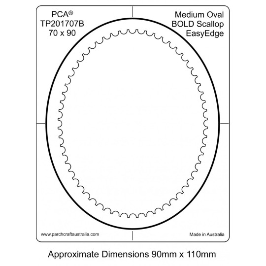 PCA Template BOLD ovale medium intérieur EasyEdge coquille épais