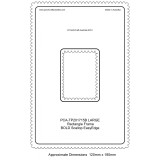 PCA Template BOLD rectangle medium intérieur épais Scallop EasyEdge Coquille