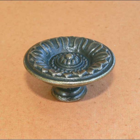 Cartonnage poignée bouton bronze antique 39mm x1 Cartonnage poignée bouton bronze antique 39mm x1