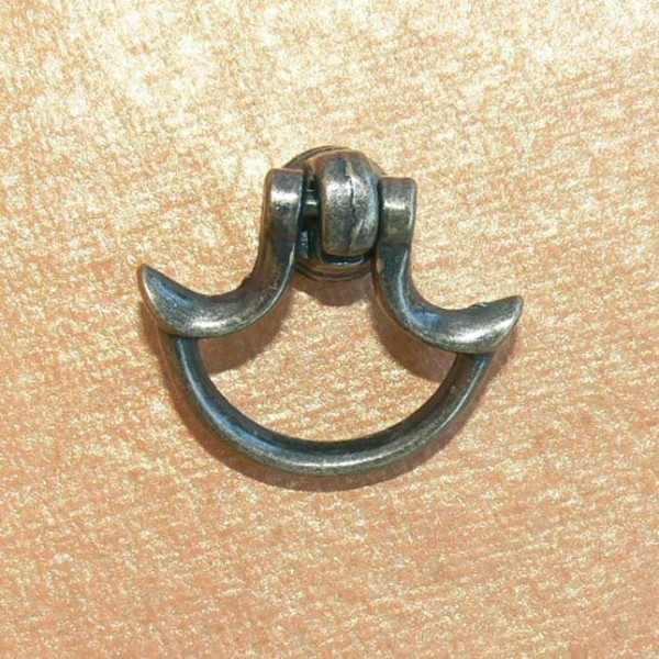 Poignées à pivot x2 avec 2 vis bilbao bronze antique 28mm