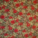 Papier tassotti motifs bouquets de noel poinsettia, houx et sapin 50x70cm 210