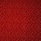 Papier indien rouge cercles blancs 50x70cm
