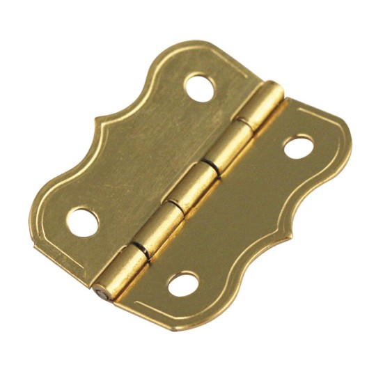 Cartonnage Charnières déco laitonnées doré 25x20mm x4 Cartonnage Charnières déco laitonnées doré 25x20mm x4