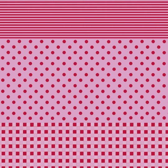 Feuille décopatch 30x40cm fond rose vichy pois et ligne rouge Feuille décopatch 30x40cm fond rose vichy pois et ligne rouge