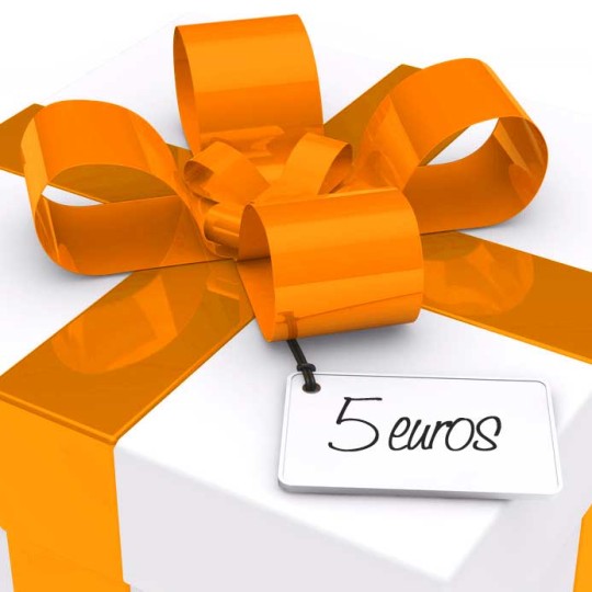 chèque cadeau valeur 5 EUR chèque cadeau valeur 5 EUR