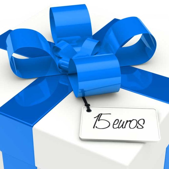 chèque cadeau valeur 15 EUR chèque cadeau valeur 15 EUR