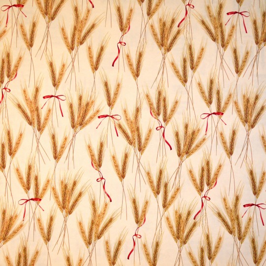 Papier tassotti motifs épis de blé et ruban rouge 50x70cm 468 Papier tassotti motifs épis de blé et ruban rouge 50x70cm 468