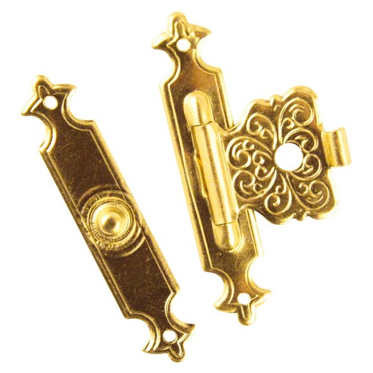 Cartonnage Fermoirs déco laitonnées doré 40x22mm x2 Cartonnage Fermoirs déco laitonnées doré 40x22mm x2