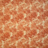 Papier tassotti motifs bouquet de fleurs avec épis de blé cuivré 50x70cm 1714