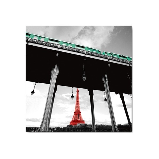 Carte Postale 14x14 cm Anne Valderde paris subway Carte Postale 14x14 cm Anne Valderde paris subway