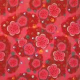 Papier japonais fleurs roses 50x70cm