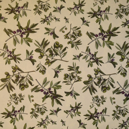 Papier tassotti motifs olives et rameau olivier vert et noir olive 50x70cm 1734 Papier tassotti motifs olives et rameau olivier vert et noir olive 50x70cm 1734