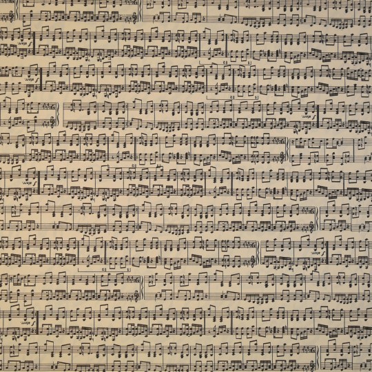 Papier tassotti motifs partition notes de musique 50x70cm 554