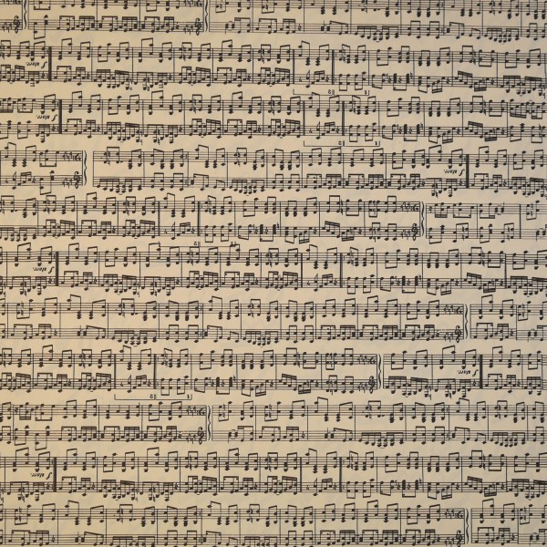 Papier tassotti motifs partition notes de musique 50x70cm 554