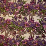 Papier tassotti motifs roses de noel violet 50x70cm 205