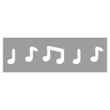 Perforatrice de bordures notes de musique 1 x 4 cm