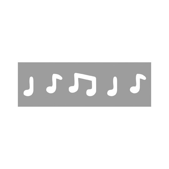 Perforatrice de bordures notes de musique 1 x 4 cm Perforatrice de bordures notes de musique 1 x 4 cm