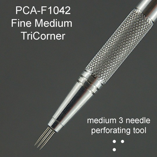 ParchCraft Australia outil de perforation fin 3 pointes en coin espacées ParchCraft Australia outil de perforation fin 3 pointes en coin espacées
