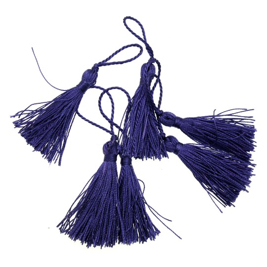 Glands pompons passementerie loisirs créatifs violet 5 cm Glands pompons passementerie loisirs créatifs violet 5 cm