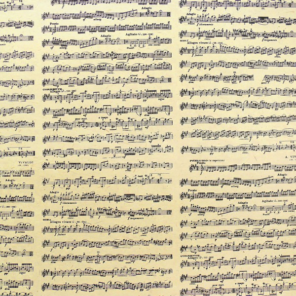 Papier népalais lokta notes de musique antiques