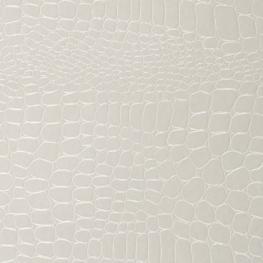 Papier Skivertex simili cuir crocodile blanc papier-fantaise-cartonnage-papier-meuble-carton