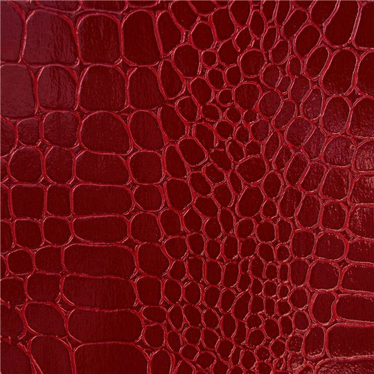 Papier Skivertex simili cuir crocodile rouge