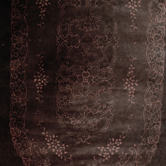 Papier fantaisie batik dentelle ovale marron Papier fantaisie batik dentelle ovale marron