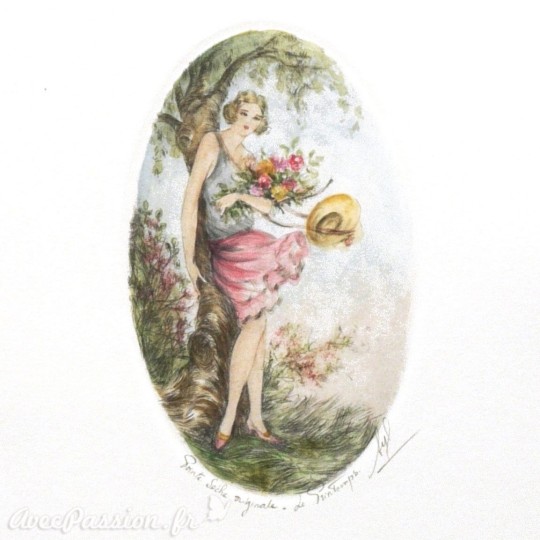Gravure originale pointe sèche le printemps Gravure originale pointe sèche le printemps