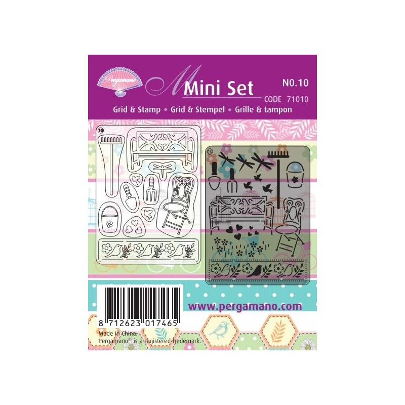 Pergamano kit de réalisations de cartes jardin d'été 71010