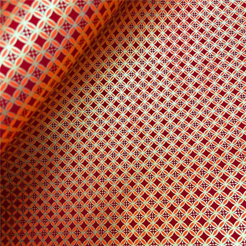 Papier fantaisie shiyogami rouge orangé