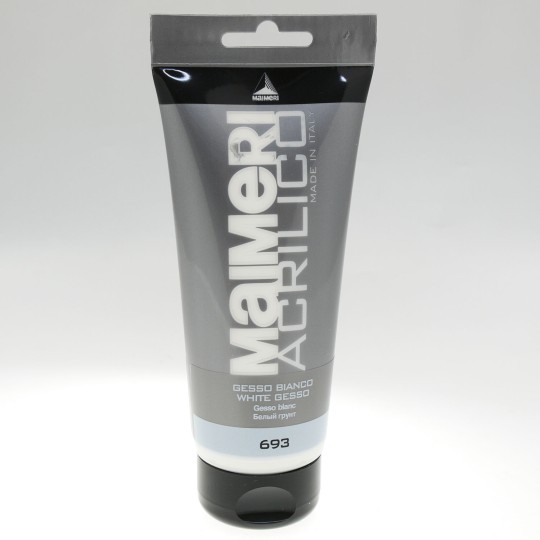 Gesso acrylique blanc tube Maimeri 200ml Gesso acrylique blanc tube Maimeri 200ml