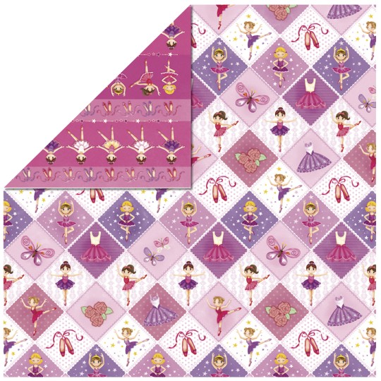 Papier scrapbooking réversible glitter carrés Papier scrapbooking réversible glitter carrés