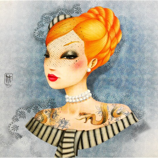Carte postale Misstigri barbara Carte postale Misstigri barbara