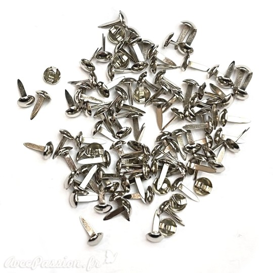 Attaches parisiennes argent 5mm