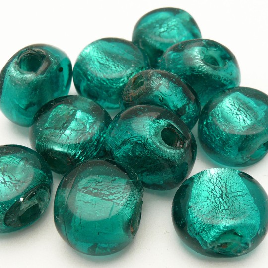perles fantaisie en verre murrano venise ovale 1.5 cm turquoise perles fantaisie en verre murrano venise ovale 1.5 cm turquoise