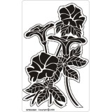 Siesta grille parchemin fleurs 8x14cm SPB008M