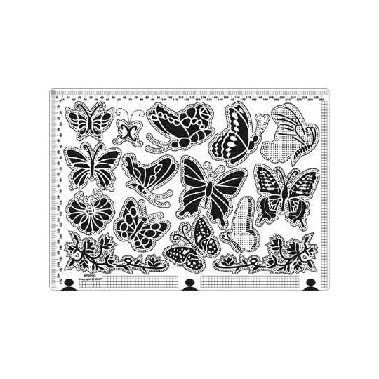 Siesta grille parchemin papillons 25x18cm SPB014L