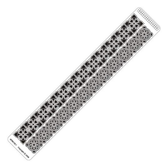 Siesta grille parchemin règle 4x25cm SPB015LR Siesta grille parchemin règle 4x25cm SPB015LR