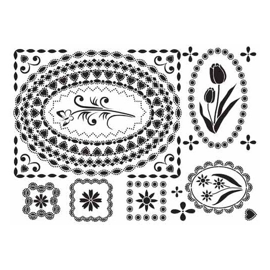 Siesta grille parchemin ovale tulipes Alison Yeates 21x15cm SPG0A04 Siesta grille parchemin ovale tulipes Alison Yeates 21x15cm SPG0A04
